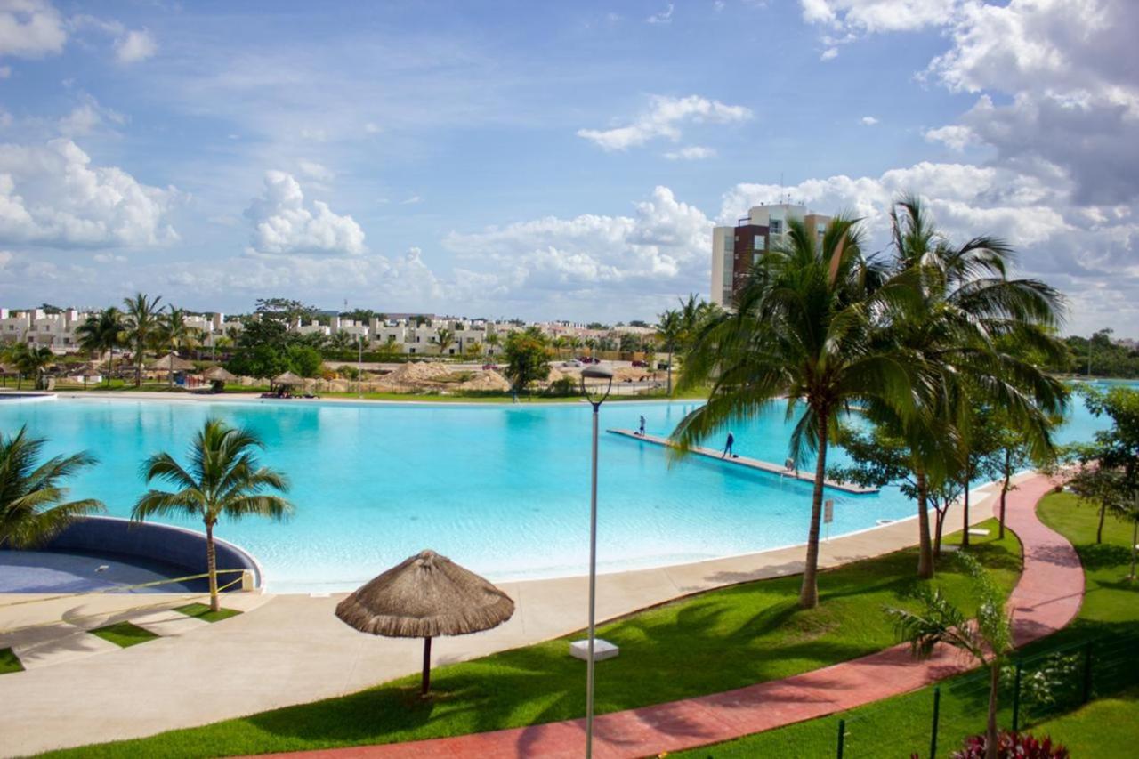 Departamento En Cancun Con 7 Albercas Tipo Playa Y Laguna Dış mekan fotoğraf